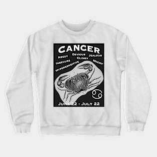 Cancer Negative Traits Crewneck Sweatshirt